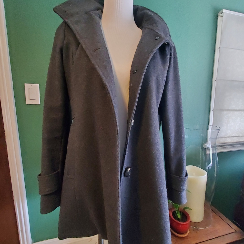 Kenneth Cole New York Charcoal Pea Coat